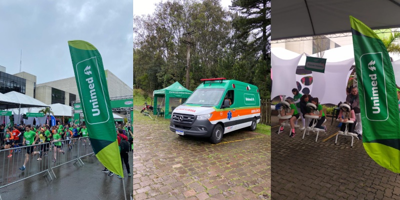 Unimed Nordeste-RS marca presença na Corrida Orquídea 70 anos